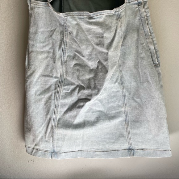 Blank NYC Give Way My Heart light wash denim cut out mini dress - Picture 5 of 11